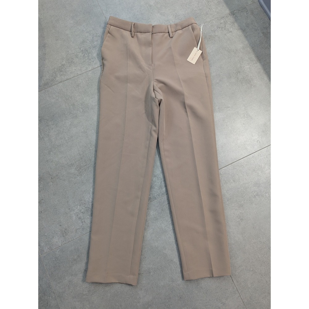 NWT Black Tape Womens Camel Tan Straight Leg Dress Pants Trousers Size S